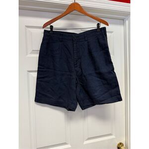 Nautica Men's Flat Front Shorts - Navy Blue
